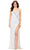 Ashley Lauren 11368 - Sleeveless Beaded Evening Gown Evening Gown 0 / Ivory