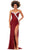 Ashley Lauren 11368 - Sleeveless Beaded Evening Gown Evening Gown 0 / Red