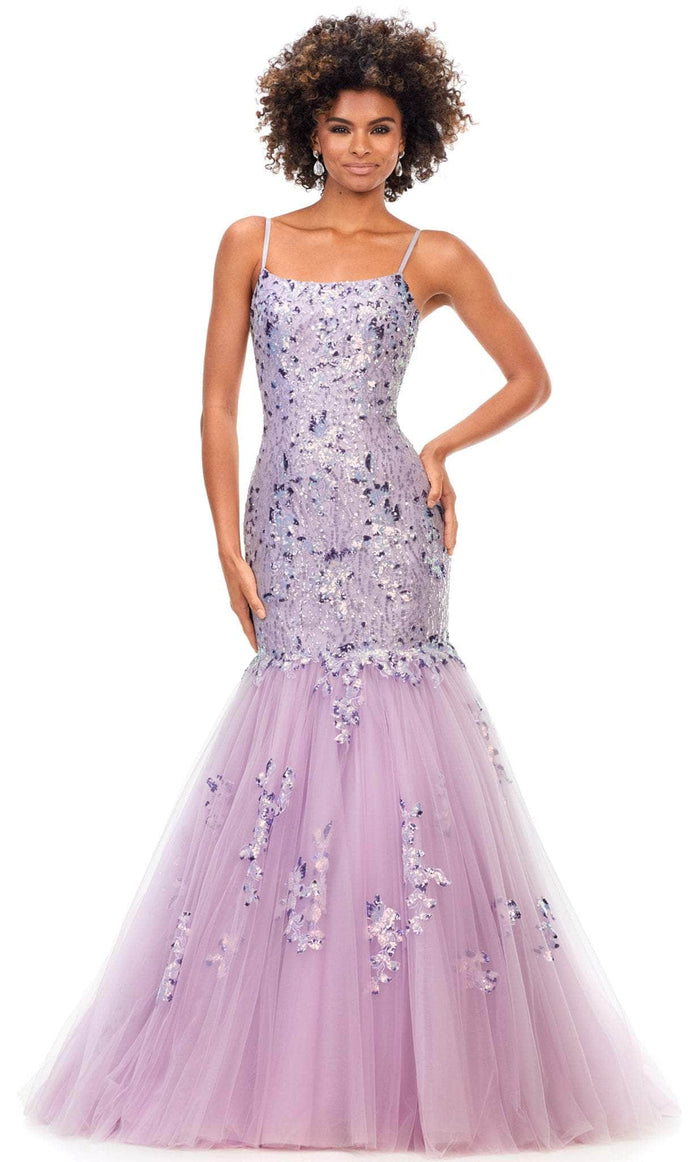 Ashley Lauren 11375 - Scoop Sleeveless Mermaid Gown Special Occasion Dress 0 / Lilac