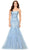 Ashley Lauren 11375 - Scoop Sleeveless Mermaid Gown Special Occasion Dress 0 / Sky