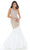 Ashley Lauren - 1981 One Shoulder Crystal Studded Trumpet Gown Evening Dresses 0 / Ivory