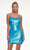 Ashley Lauren - 4446 Scoop Sheath Cocktail Dress Cocktail Dresses 00 / Neon Blue