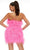 Ashley Lauren - 4467 Strapless Feather Designed Party Dress Homecoming Dresses
