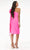 Ashley Lauren - 4480 Bow Tie Single Shoulder Midi Dress Cocktail Dresses