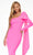 Ashley Lauren - 4480 Bow Tie Single Shoulder Midi Dress Cocktail Dresses