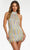 Ashley Lauren - 4486 Halter Rainbow Fringe Short Dress Cocktail Dresses