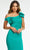 Ashley Lauren - 4494 Asymmetric Ruched Sheath Dress Homecoming Dresses