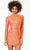 Ashley Lauren 4504 - High Neck Long Sleeve Cocktail Dress Special Occasion Dress 0 / Neon Orange