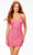 Ashley Lauren 4506 - Sleeveless V-Neck Cocktail Dress Special Occasion Dress 00 / Bright Pink