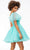 Ashley Lauren 4524 - Asymmetrical One Flutter Sleeve Cocktail Dress Special Occasion Dress