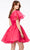 Ashley Lauren 4524 - Asymmetrical One Flutter Sleeve Cocktail Dress Special Occasion Dress