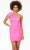 Ashley Lauren 4527 - Feathered One Shoulder Cocktail Dress Special Occasion Dress 00 / Hot Pink