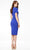 Ashley Lauren 4534 - Puff Sleeve Square Neck Knee-Length Dress Cocktail Dresses
