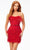 Ashley Lauren 4535 - Fringed Strapless Cocktail Dress Special Occasion Dress