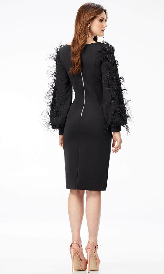 Ashley Lauren 4545 - Scoop Neck Sheath Dress