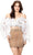 Ashley Lauren 4562 - Feathered Two Piece Short Dress Special Occasion Dress 0 / White