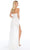 Ashley Lauren - Strapless Short Romper With Detachable Overskirt 1689 - 1 pc Ivory In Size 6 Available CCSALE 6 / Ivory