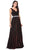 Aspeed Design - D320 V Neck Embellished Velvet A-Line Gown Prom Dresses XXS / Burgundy