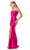 Aspeed Design D601 - Sleeveless Satin Column Dress Evening Dresses XS / Fuchsia