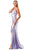 Aspeed Design D601 - Sleeveless Satin Column Dress Evening Dresses XS / Lilac