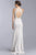 Aspeed Design L1944 Embellished Jewel Sheath Prom Dress CCSALE M / Silver