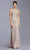 Aspeed Design - L1975 Beaded Jewel Neck Mermaid Dress Evening Dresses XXS / Champagne