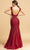 Aspeed Design - L2093 Cap Sleeve Applique Trumpet Dress Evening Dresses