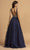 Aspeed Design - L2149 Beaded V Neck A-Line Gown Prom Dresses