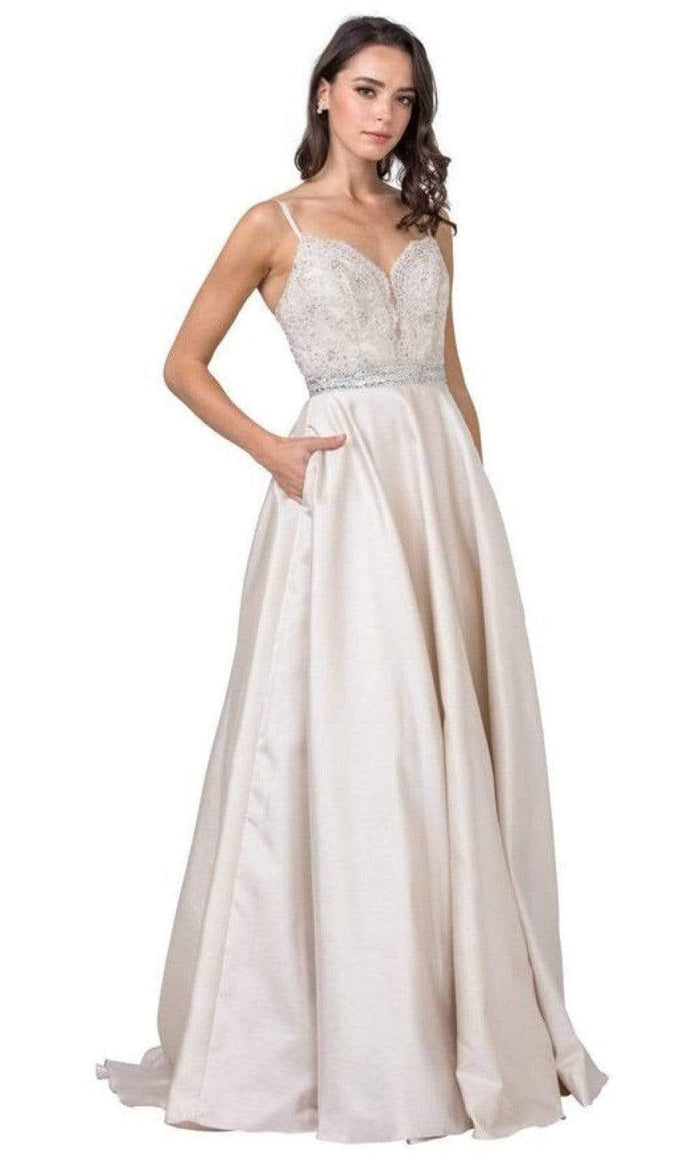 Aspeed Design - L2151 Beaded Sweetheart Evening Dress Prom Dresses XXS / Blush