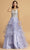Aspeed Design - L2160 Lace Bodice Tiered Tulle Dress Prom Dresses XXS / Pewter