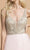 Aspeed Design - L2162 Beaded V-Neck Tiered Tulle Dress Prom Dresses