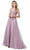 Aspeed Design - L2179 Beaded Applique A-Line Long Dress Prom Dresses XXS / Misty Lilac