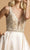 Aspeed Design - L2183 Beaded V-Neck Satin A-Line Dress Prom Dresses