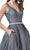 Aspeed Design - L2303 V Back Plunging V-Neck A-Line Dress Prom Dresses