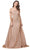 Aspeed Design - L2304 Off Shoulder Sheath/A-Line Dress Evening Dresses XXS / Rose Gold