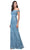 Aspeed Design - L2383 Off Shoulder A-Line Dress Evening Dresses XXS / Slate Blue
