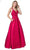 Aspeed Design - L2401 Embroidered Satin A-Line Dress Prom Dresses XXS / Magenta