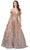 Aspeed Design - L2414 Off Shoulder Sequin Embellished Dress Prom Dresses XXS / Rose Gold