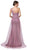 Aspeed Design - L2422 Asymmetric Mesh Overlay Dress Prom Dresses