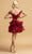 Aspeed Design - S2094 Off Shoulder Organza Short Dress Homecoming Dresses