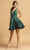 Aspeed Design - S2115 Sleeveless Embroidered Satin Dress Homecoming Dresses XXS / Hunter Green