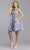 Aspeed Design - S2277 Plunging V-Neck A-Line Cocktail Dress Homecoming Dresses XXS / Slate Gray