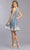 Aspeed Design - S2290 Ombre Glittered Short Dress Homecoming Dresses