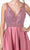 Aspeed Design - S2313 Sleeveless Plunging V-Neck A-Line Dress Homecoming Dresses