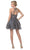Aspeed Design - S2335 Appliqued Strappy Back Short Dress Special Occasion Dress