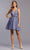 Aspeed Design - S2337 Sleeveless Beaded Waist A-Line Dress Homecoming Dresses XXS / Royal