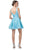 Aspeed Design - S2362 V Neck Lace Short Dress Cocktail Dresses