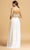 Aspeed Design - V-Neck Beaded A-Line Dress L2090 - 1 pc Blush In Size XXS Available CCSALE XXS / Blush