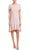 Avec Les Filles 1P01W54 - Short Sleeve High Low Flounce Dress Special Occasion Dress 4 / Dusty Rose