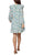 BCBG Generation GV02D01 - Floral Tie Neck Casual Dress Cocktail Dresses